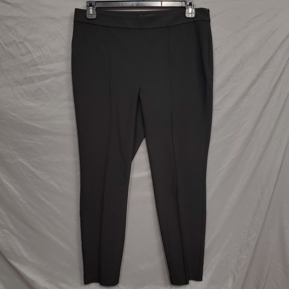 Talbots Women’s 12 Black Bi Stretch Zip On Skinny Ankle Dress Pant High Waisted